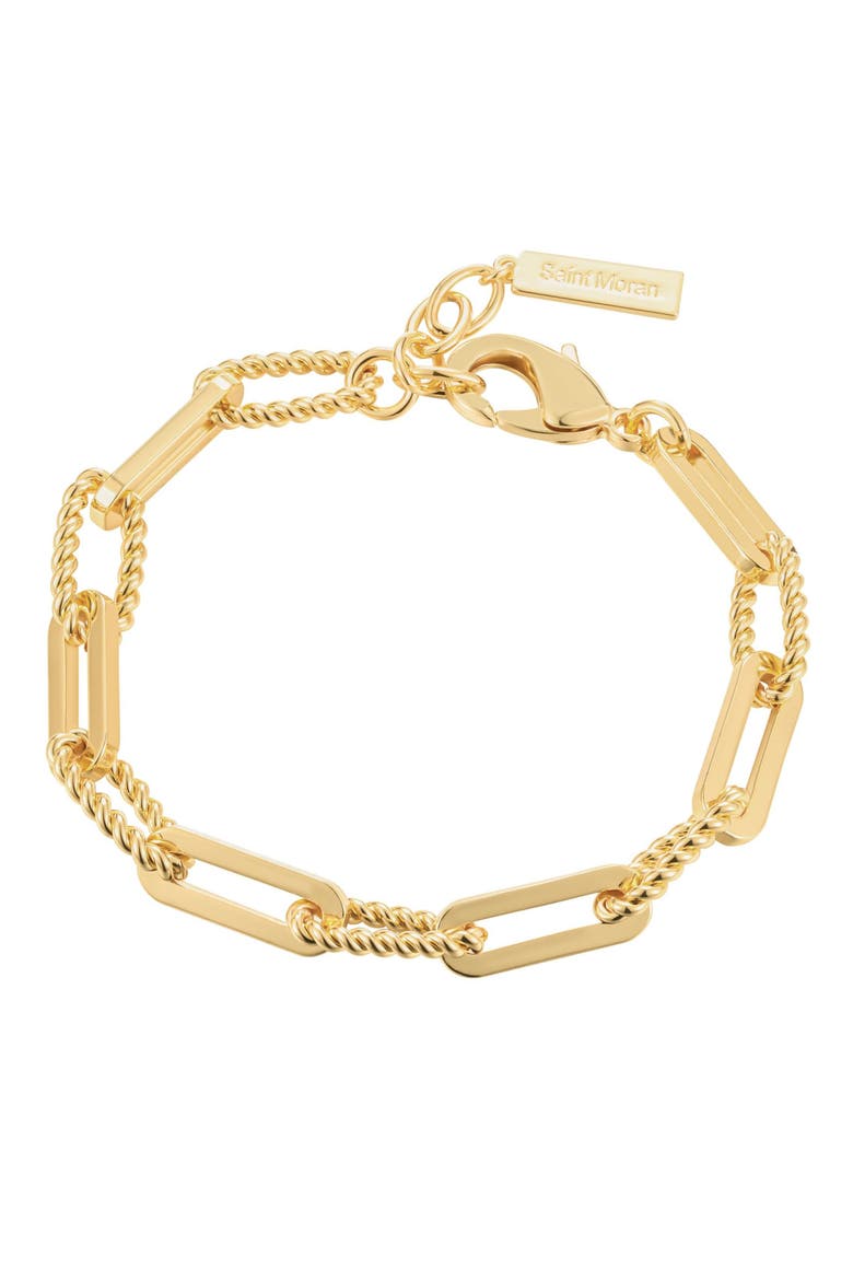 Mixed Link Chain Bracelet, Main, color, GOLD