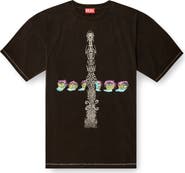 DIESEL® Relaxed Fit Cotton Graphic T-Shirt