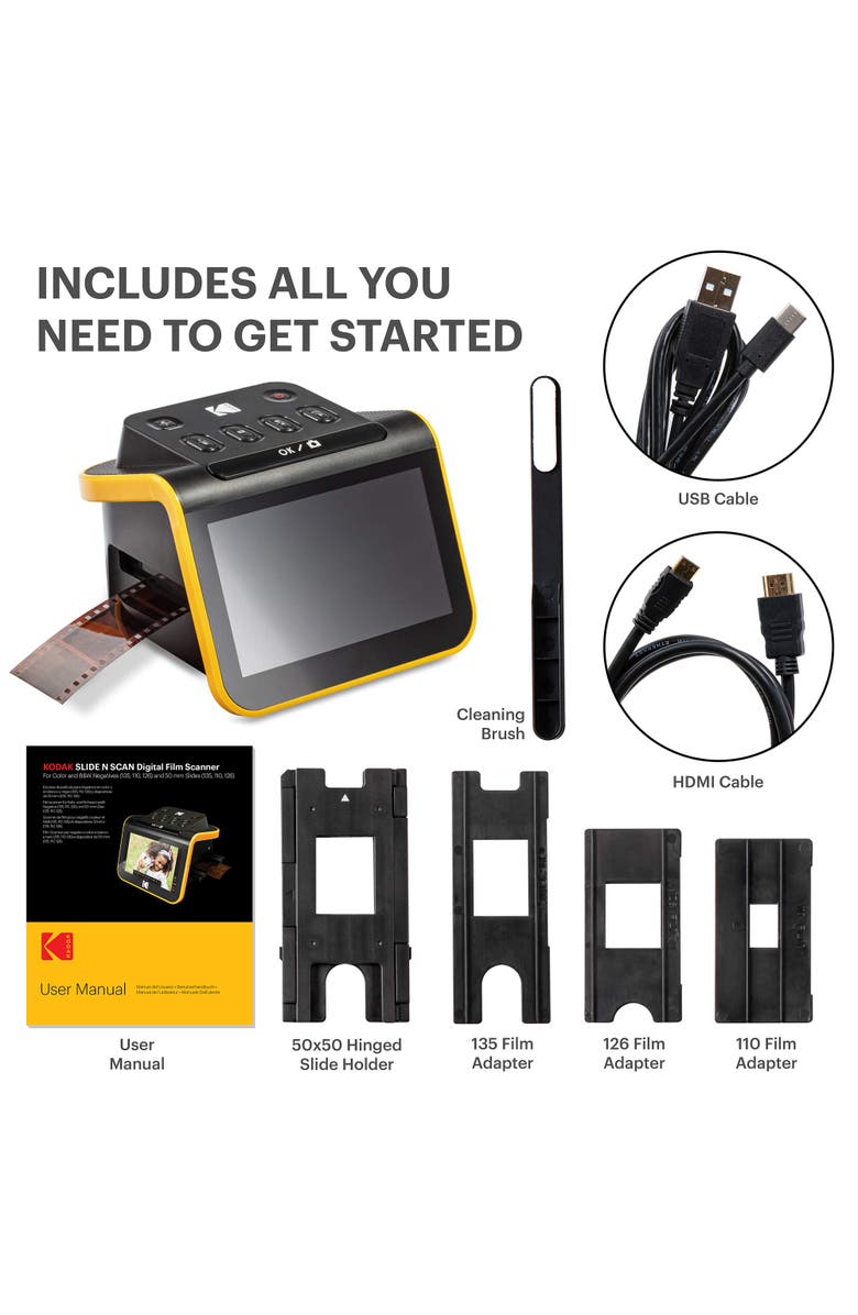 Kodak Slide N SCAN Film and Slide Scanner, Alternate, color, Black