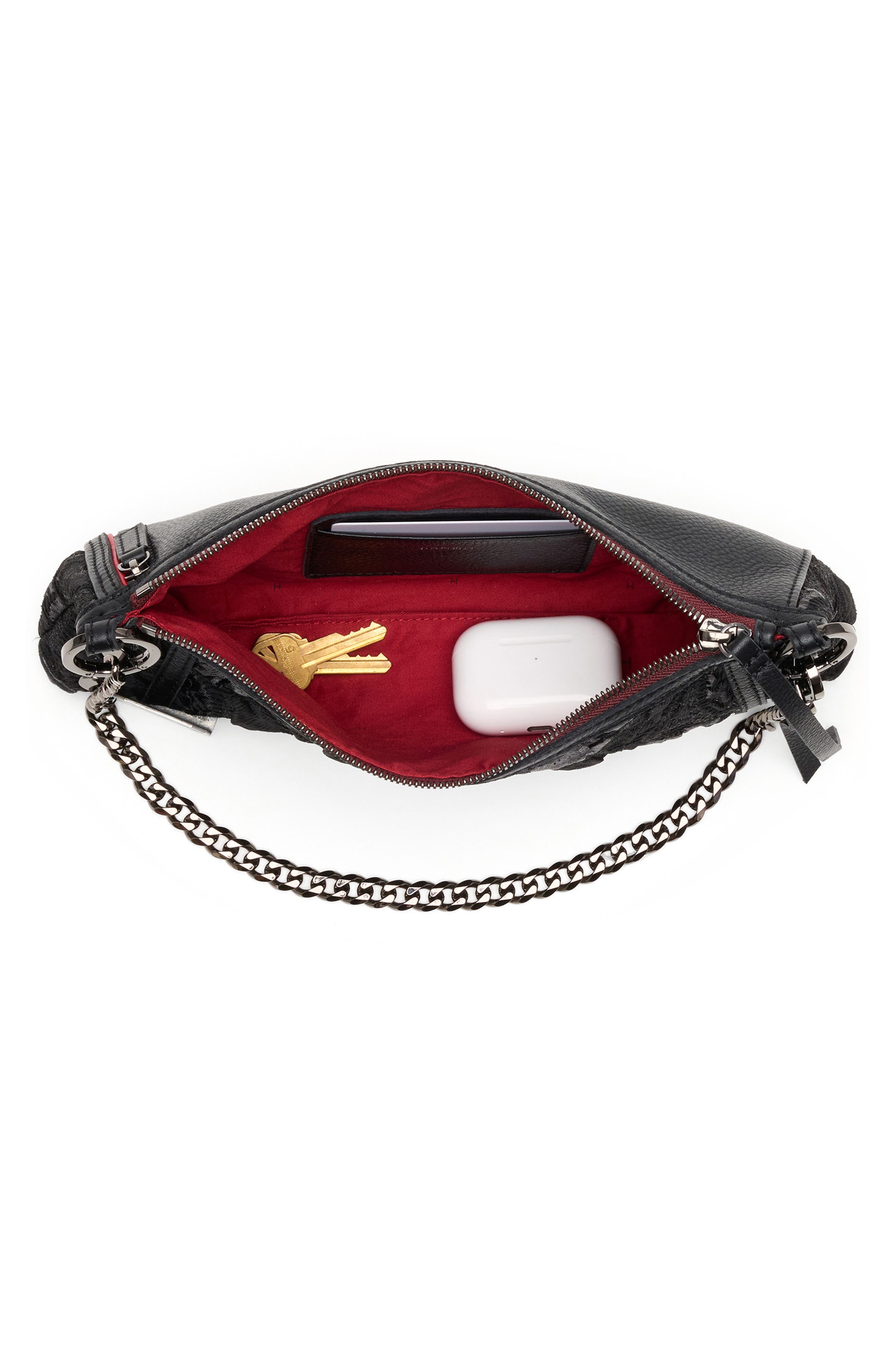 HAMMITT Kyle Leather Shoulder Bag, Alternate, color, Midnight Marquise/ Gunmetal
