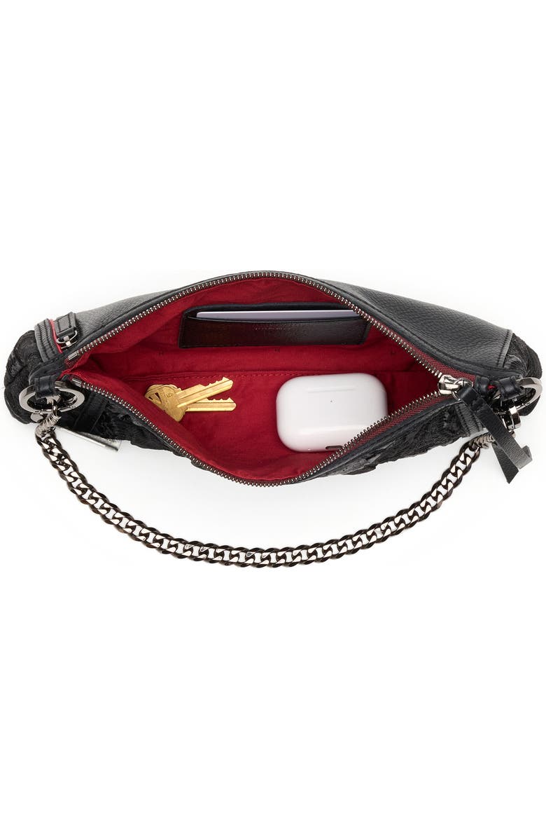 HAMMITT Kyle Leather Shoulder Bag, Alternate, color, Midnight Marquise/ Gunmetal