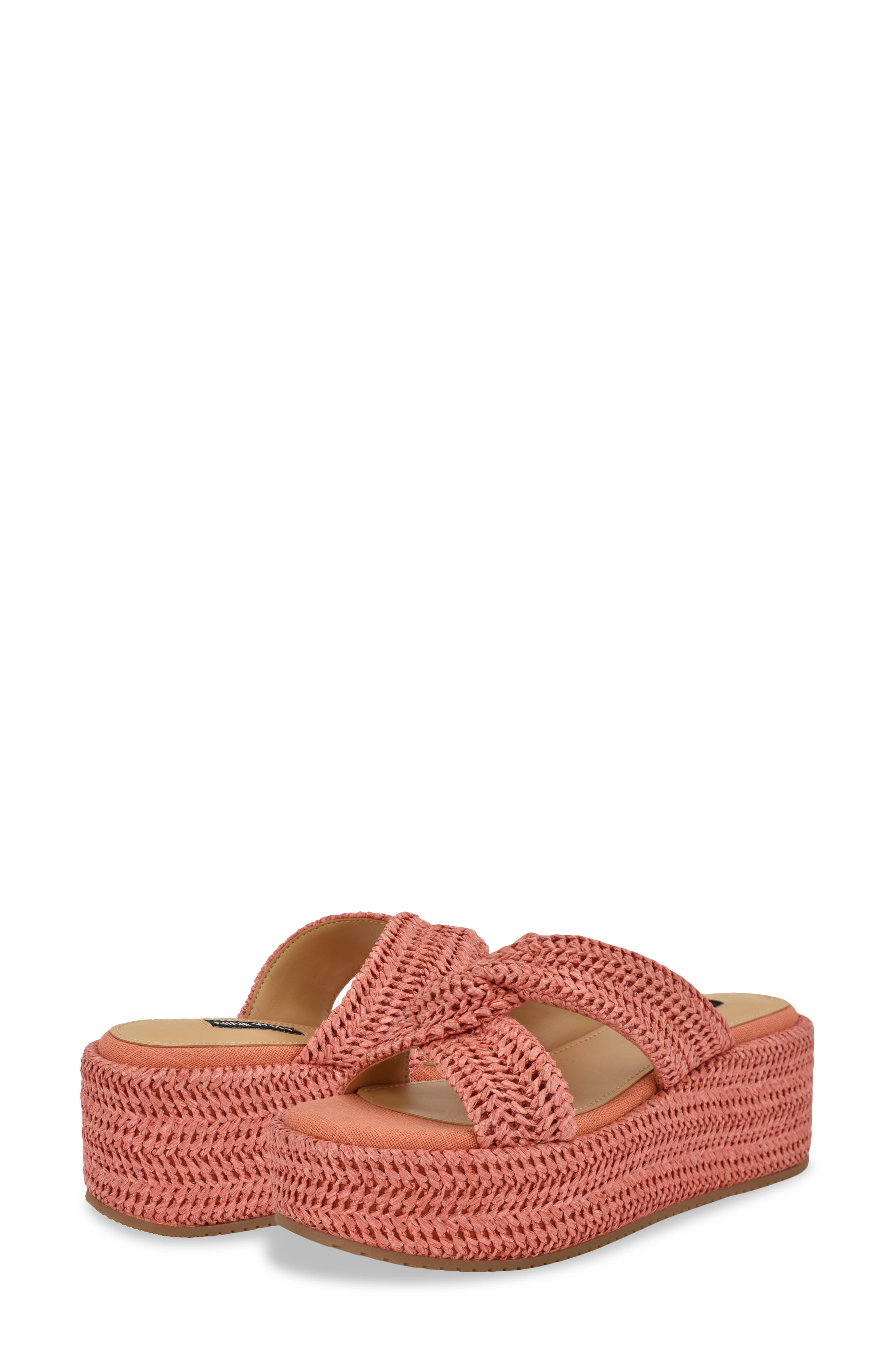Cerry Platform Sandal, Alternate, color, ORANGE