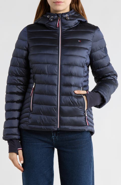 Zip Hooded Packable Puffer Jacket