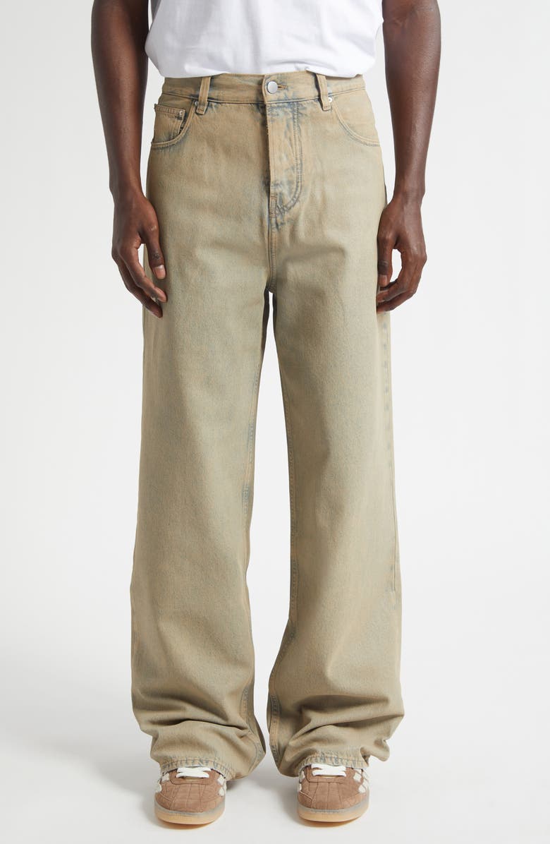 AMIRI Washed Baggy Jeans, Main, color, Indigo Desert