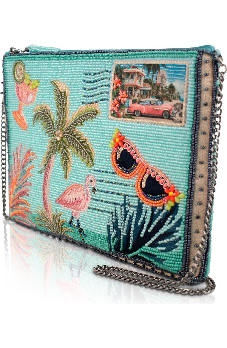 Mary Frances Accessories Coastal Notes Crossbody Handbag, Alternate, color, Blue