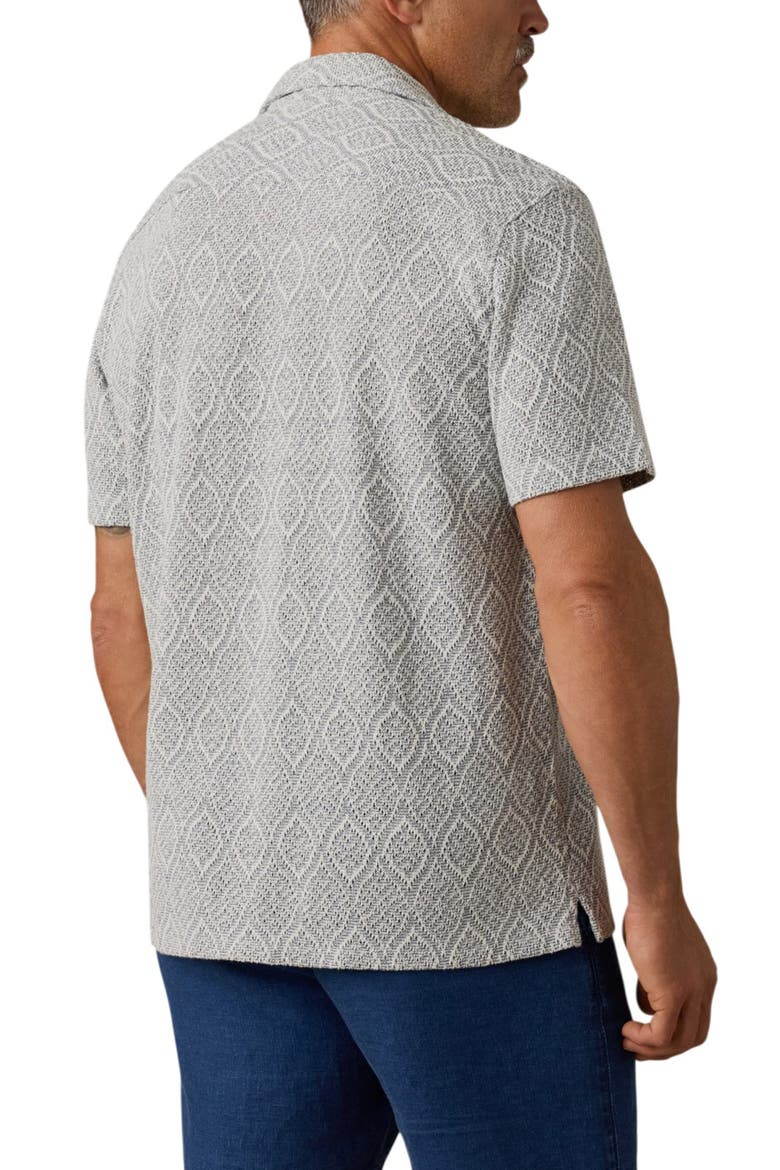 Oasis Camp Shirt, Alternate, color, BLUE ISLAND MEDALLION