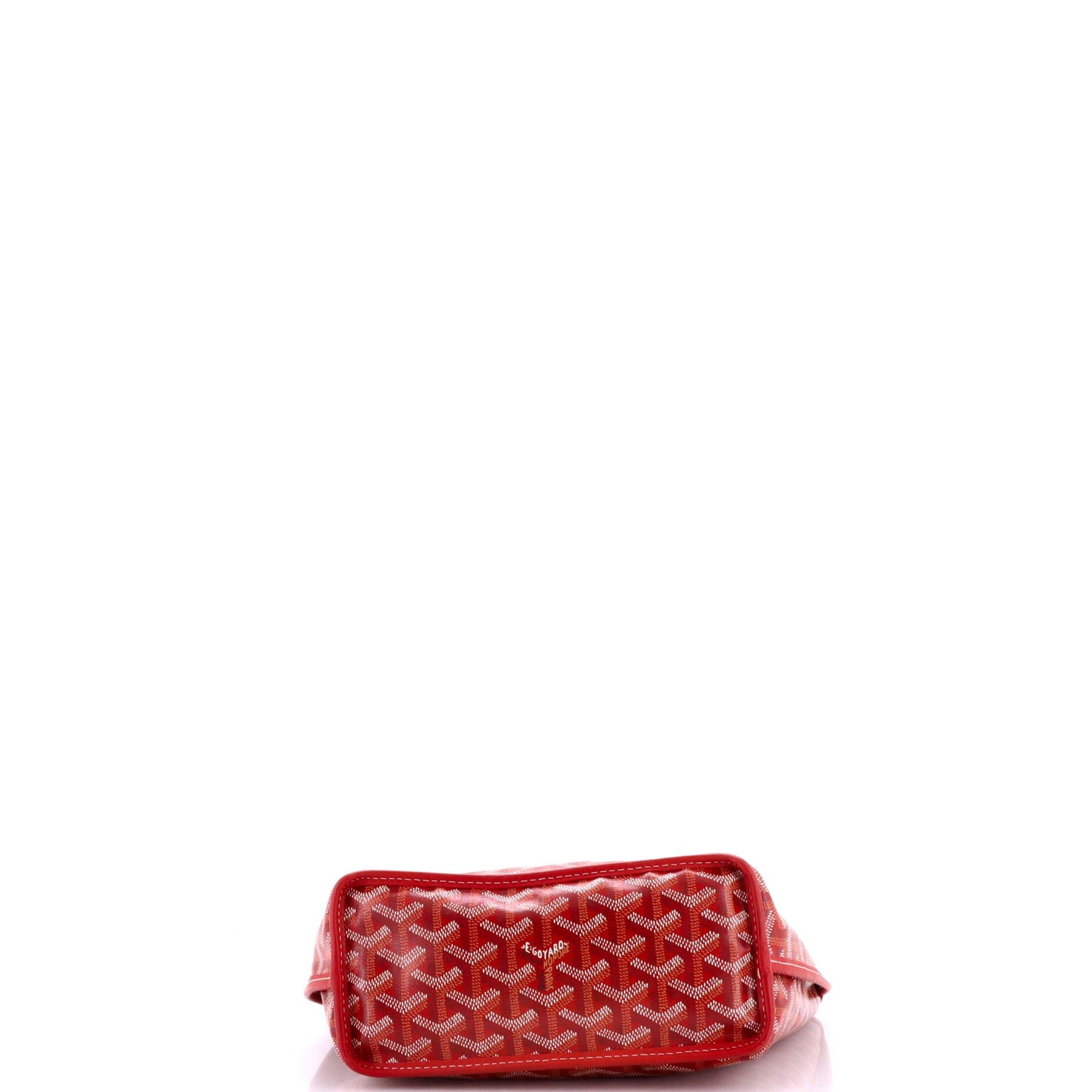 Pre-Owned Goyard Anjou Reversible Tote Coated Canvas Mini, Alternate, color, Red