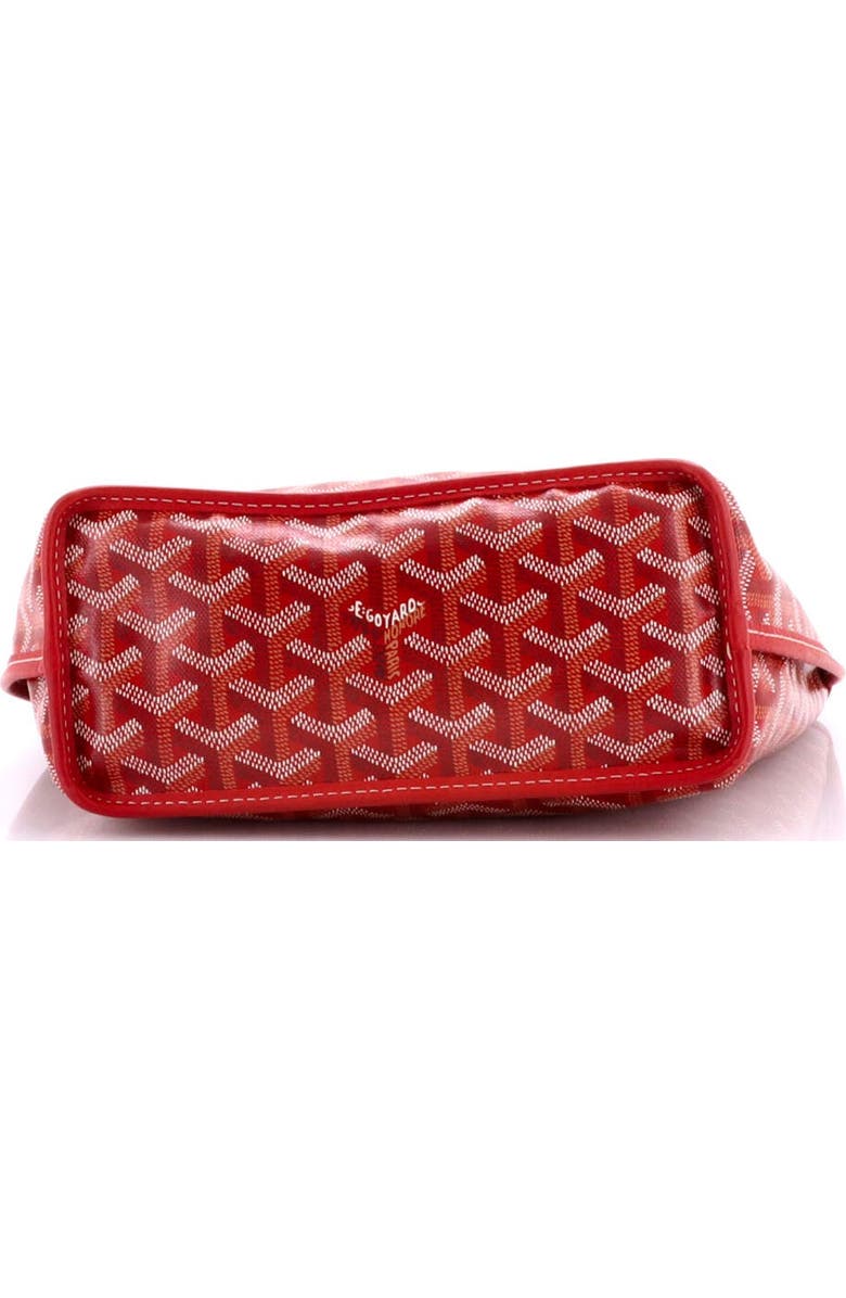 Pre-Owned Goyard Anjou Reversible Tote Coated Canvas Mini, Alternate, color, Red