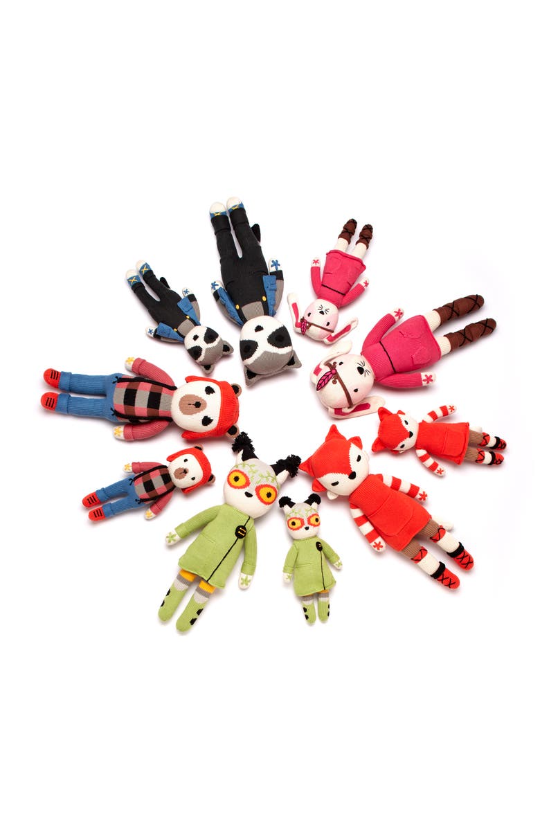 Cuddoll Bernard Bear 20" Hand-Knit Stuffed Animal, Alternate, color, 