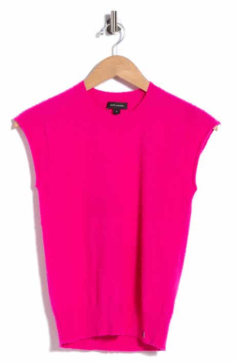 Pilled Cap Sleeve Wool Sweater Vest