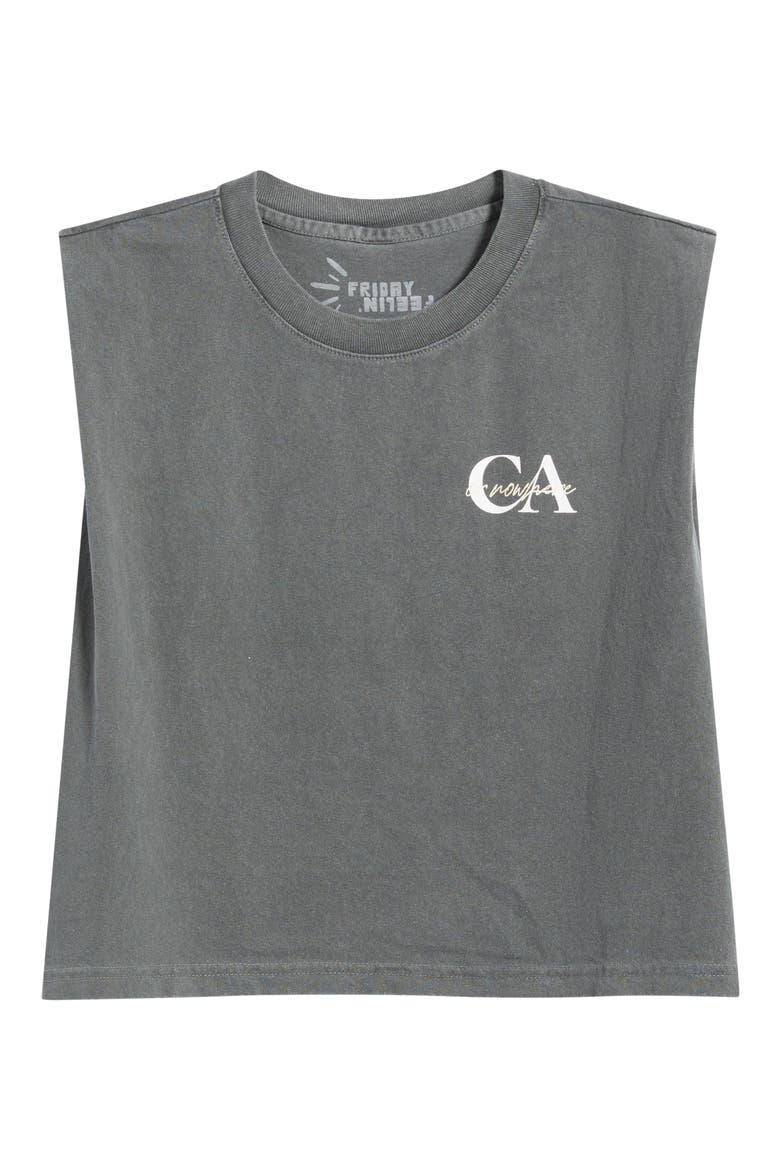 CA OR NOWHERE Muscle Tank, Alternate, color, FADED BLACK