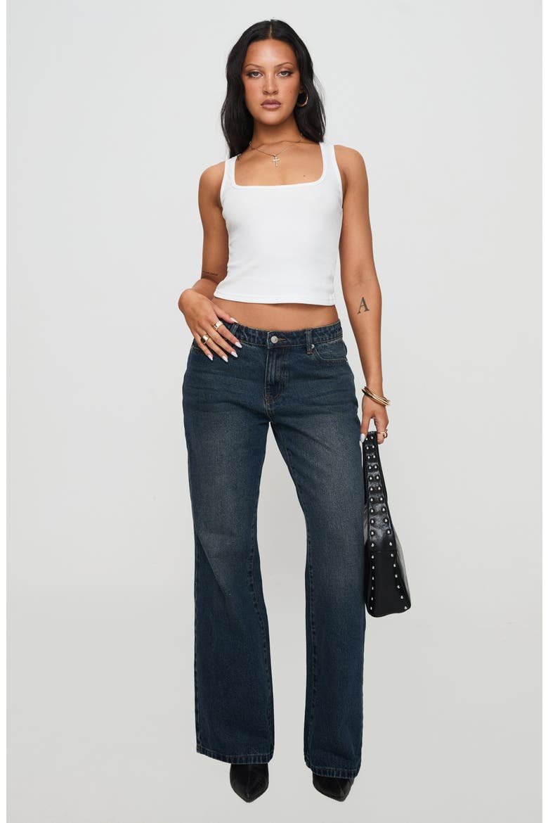 Baseline Square Neck Rib Tank, Alternate, color, WHITE