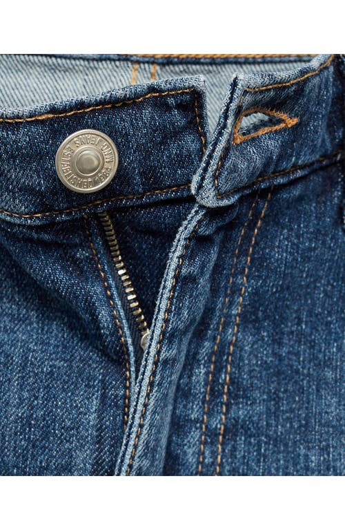 Mango Claudia Waxed Crop Slim Fit Jeans