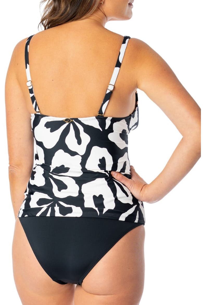 Susana Tankini Bikini Top, Alternate, color, BLACK