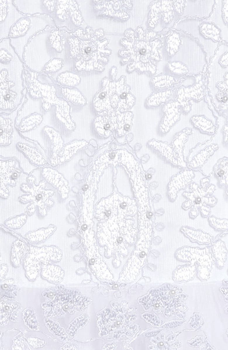 Us Angels Embroidered Bodice Tulle Communion Dress, Alternate, color, 