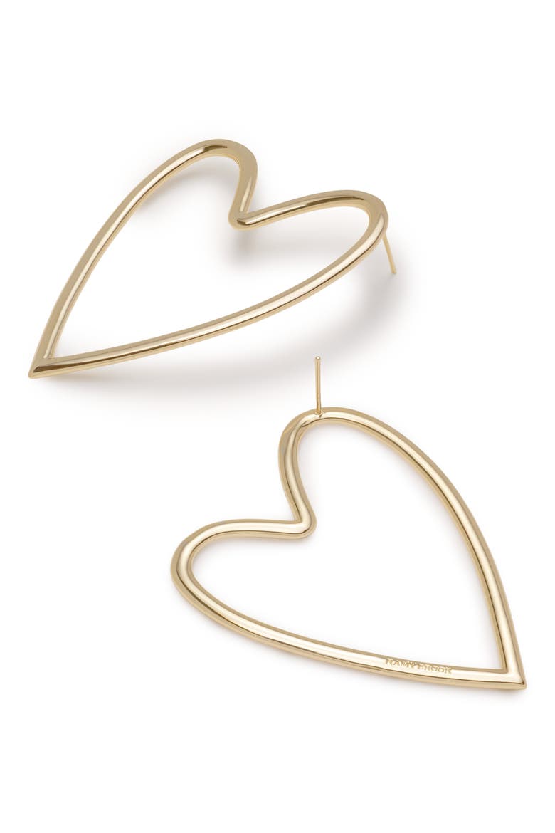 Love Large Stud Earrings, Alternate, color, GOLD