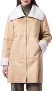 Bernardo Faux Leather & Faux Fur Reversible Coat