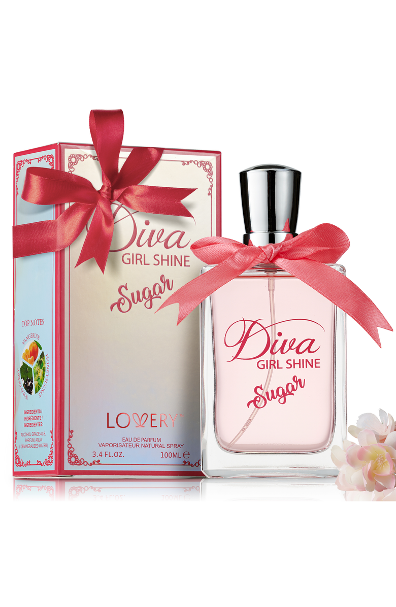 Lovery Women’s Diva Girl Shine Gift Set, Main, color, Light Pink / Red