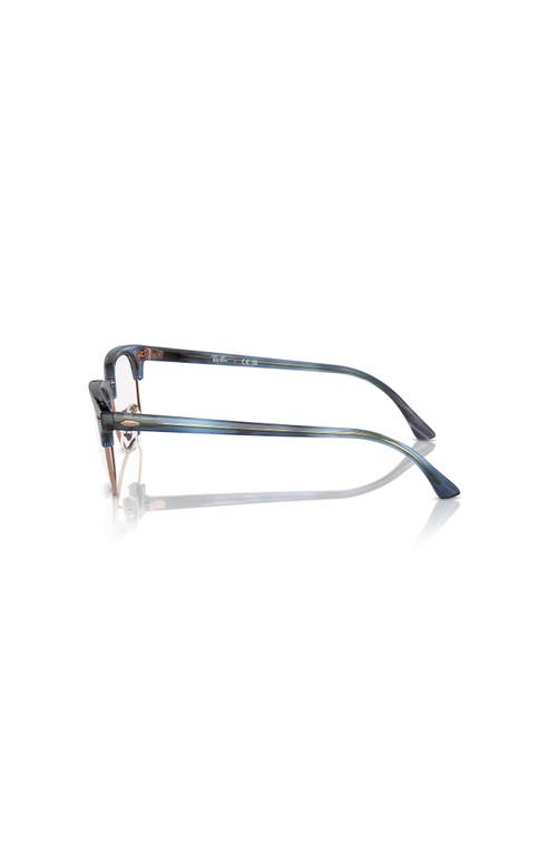Ray Ban Ray-ban 51mm Square Optical Glasses In Blue
