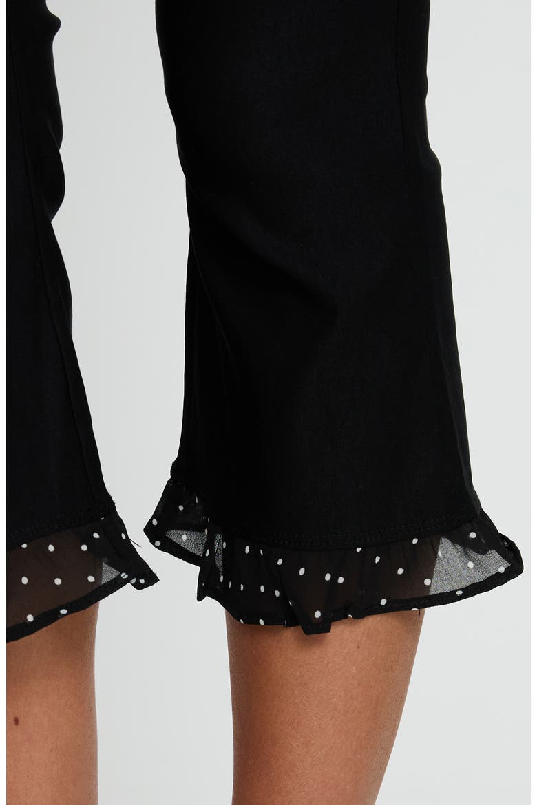 Darsie Frill Capri Pants, Alternate, color, BLACK POLKA DOT