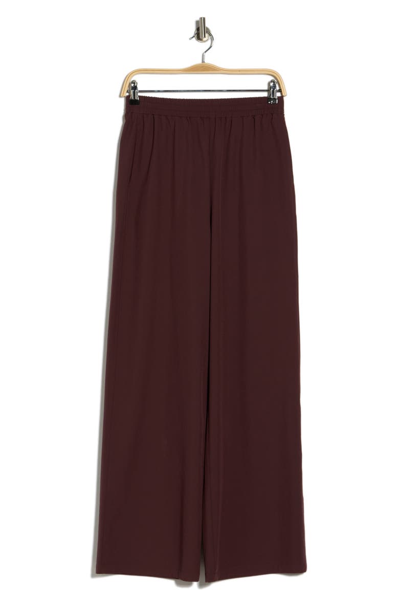 Vista High Waist Woven Pants, Alternate, color, BURGUNDY FUDGE