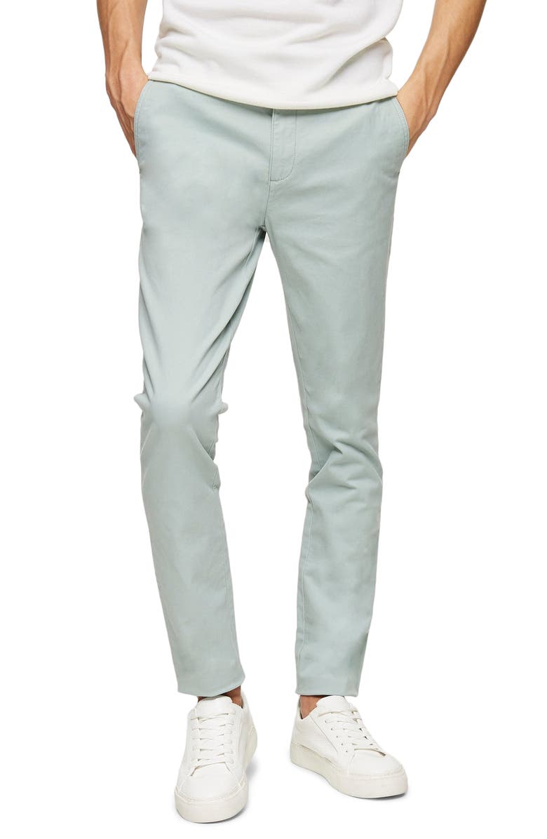 Topman Stretch Skinny Fit Chinos, Main, color, 