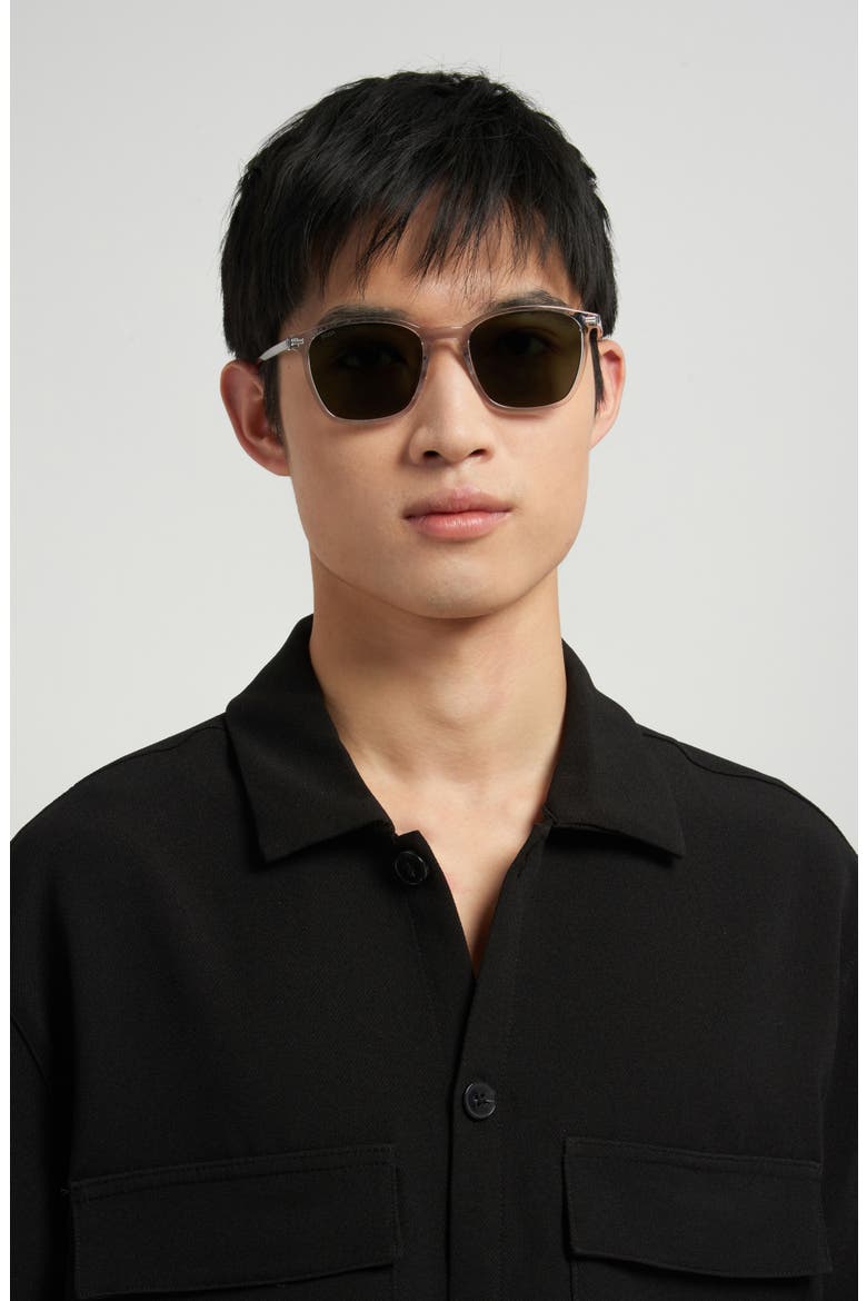 53mm Sunglasses, Alternate, color, GREY/ GREEN