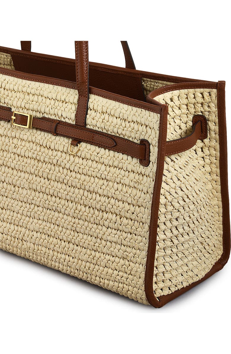 Radley The Library - Raffia Large Open Top Woven Tote Bag, Alternate, color, Natural