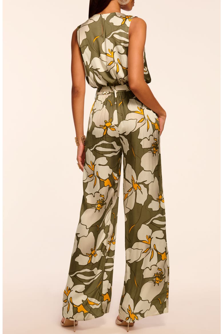Hollie Floral Sleeveless Jumpsuit, Alternate, color, SAFARI FLORAL