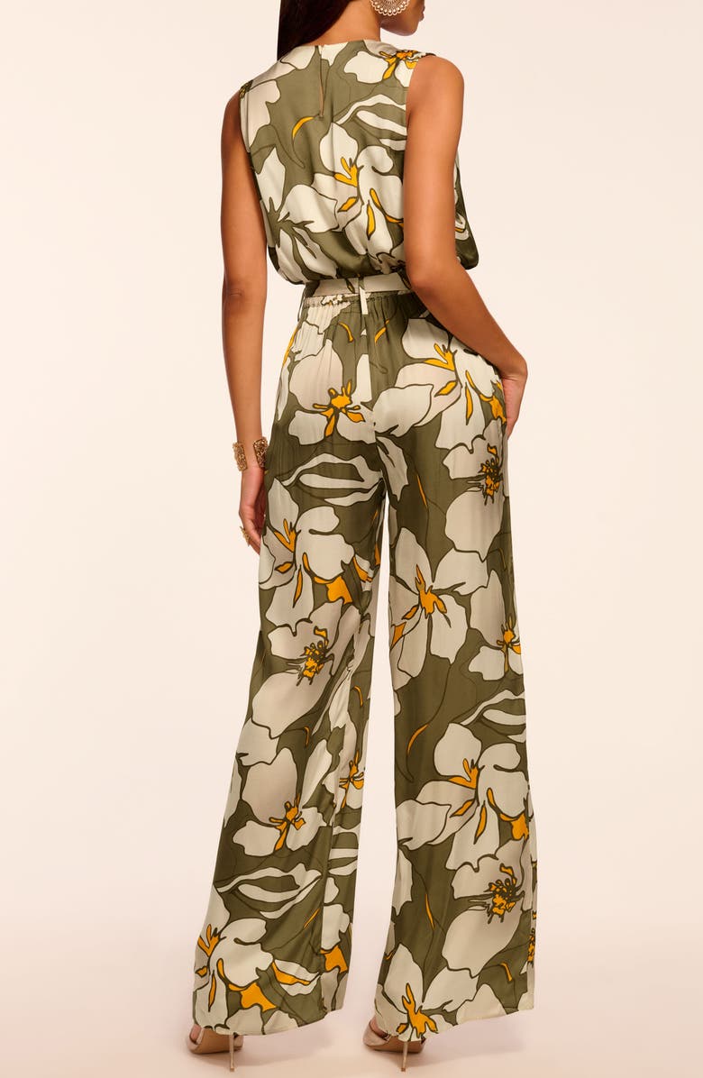 Ramy Brook Hollie Floral Sleeveless Jumpsuit, Alternate, color, Safari Floral