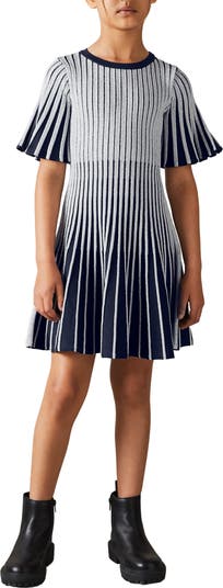 Kids' Ice Sr. Metallic Rib Dress
