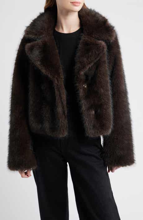 Thread & Supply Short Faux Fur Coat