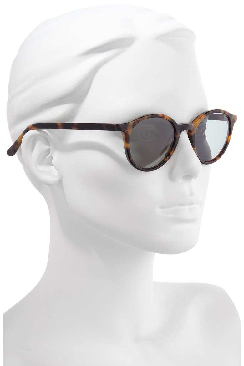 Layton 48mm Round Sunglasses, Alternate, color, TORTOISE