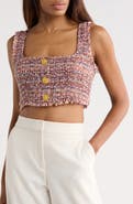 L'AGENCE Maylin Tweed Bralette Crop Top