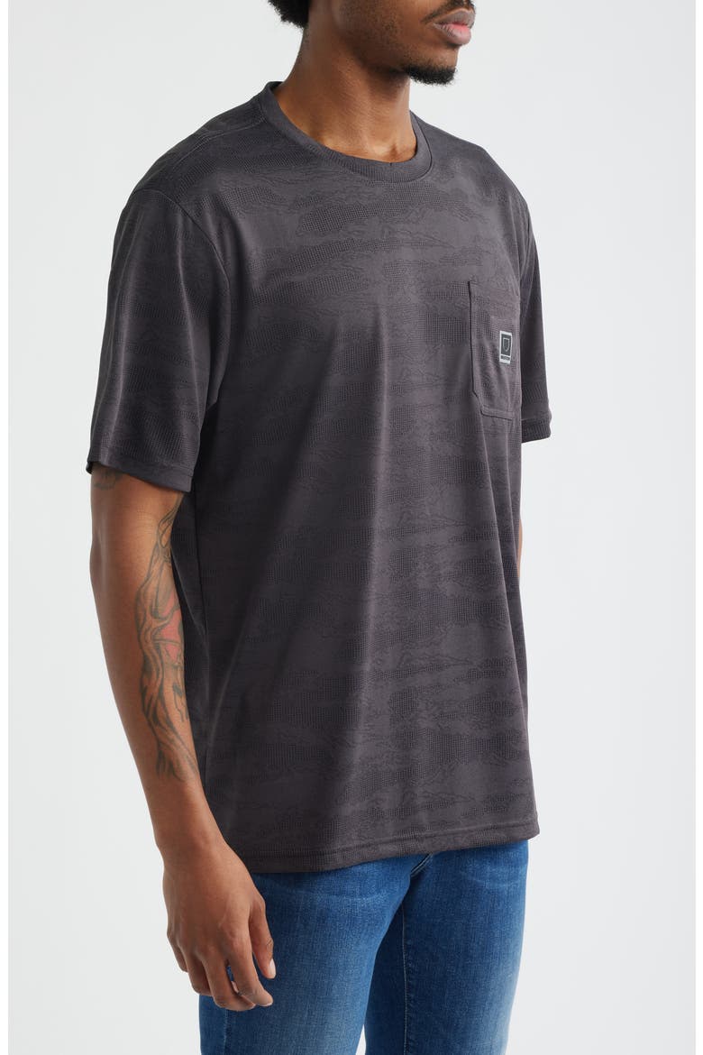 Journey Mesh Knit T-Shirt, Alternate, color, BLACK TIGER CAMO