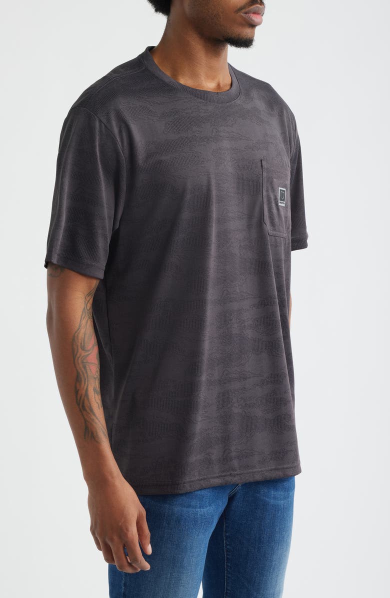 Brixton Journey Mesh Knit T-Shirt, Alternate, color, Black Tiger Camo