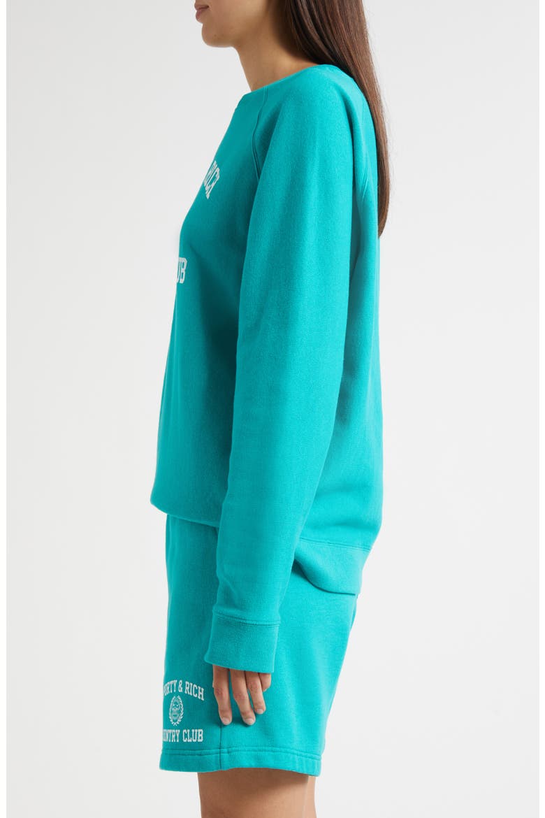 Varsity Crest Crewneck Graphic Sweatshirt, Alternate, color, SPRING GREEN