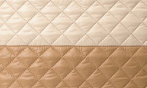 Mz Wallace Medium Metro Tote Deluxe In Buff/caramel Colorblock