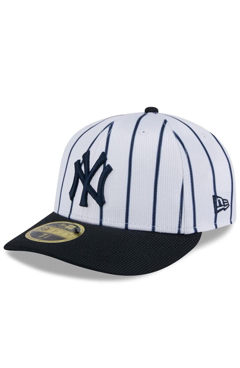 New Era Men's New Era White/Navy New York Yankees 2025 Spring Training Low Profile 59FIFTY Fitted Hat, Alternate, color,