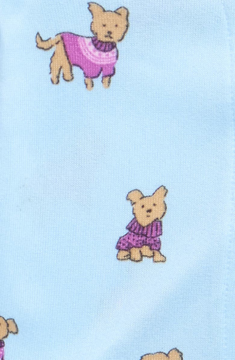Nordstrom Kids' Print Pajamas, Alternate, color, Blue Puppies In Sweaters