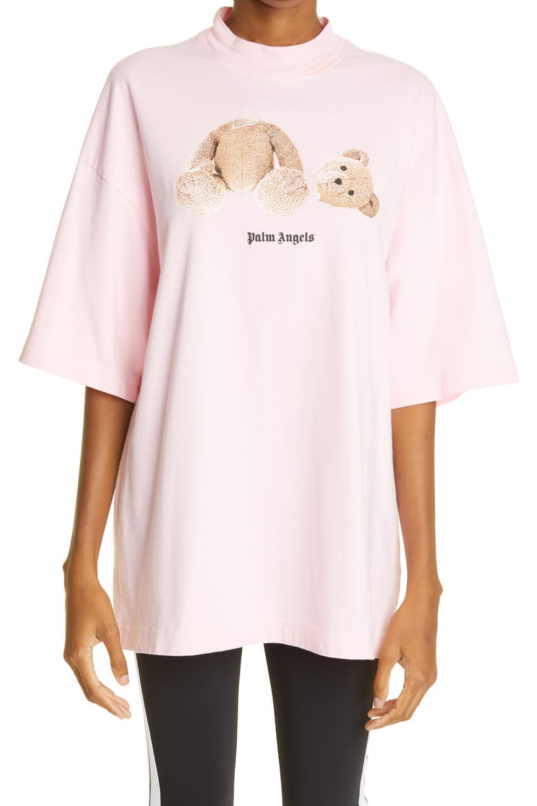 Women's Headless Bear Oversize Cotton Graphic Tee, Main, color, ALMOND BLOSSOM BROWN