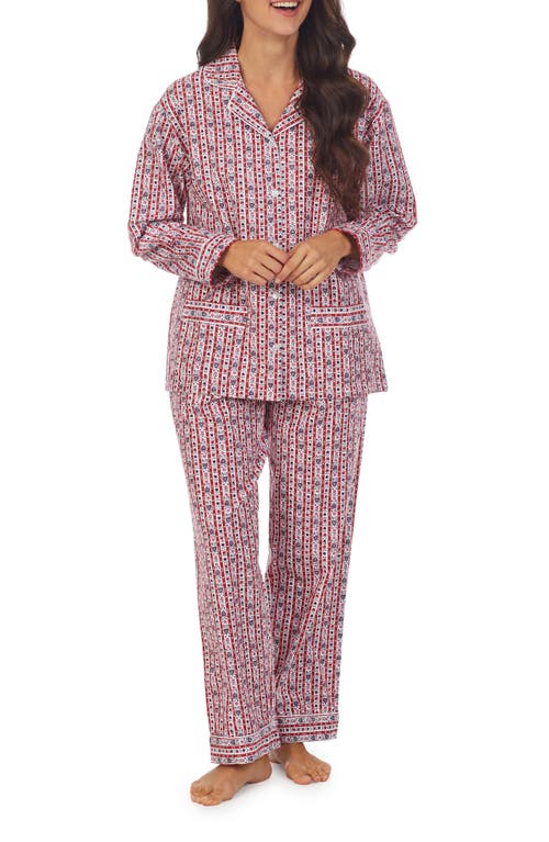 Lanz of Salzburg Pajamas in Red Print  product