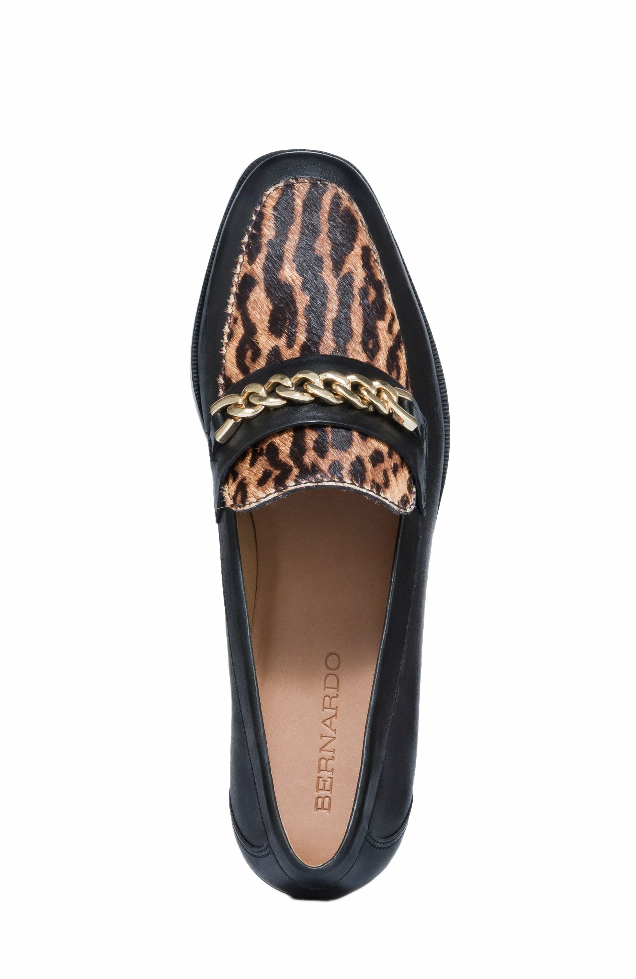 Bernardo Footwear Zephyr Haircalf Chain Loafer, Alternate, color, 