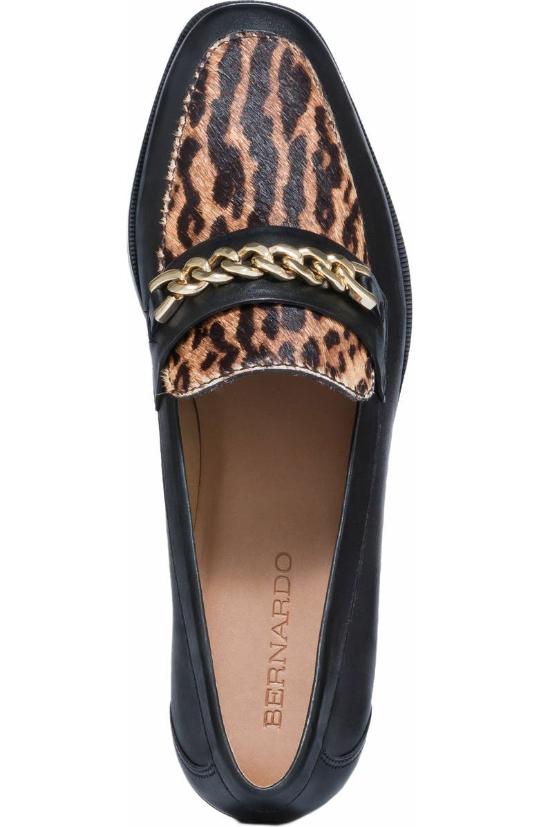 Bernardo Footwear Zephyr Haircalf Chain Loafer, Alternate, color,