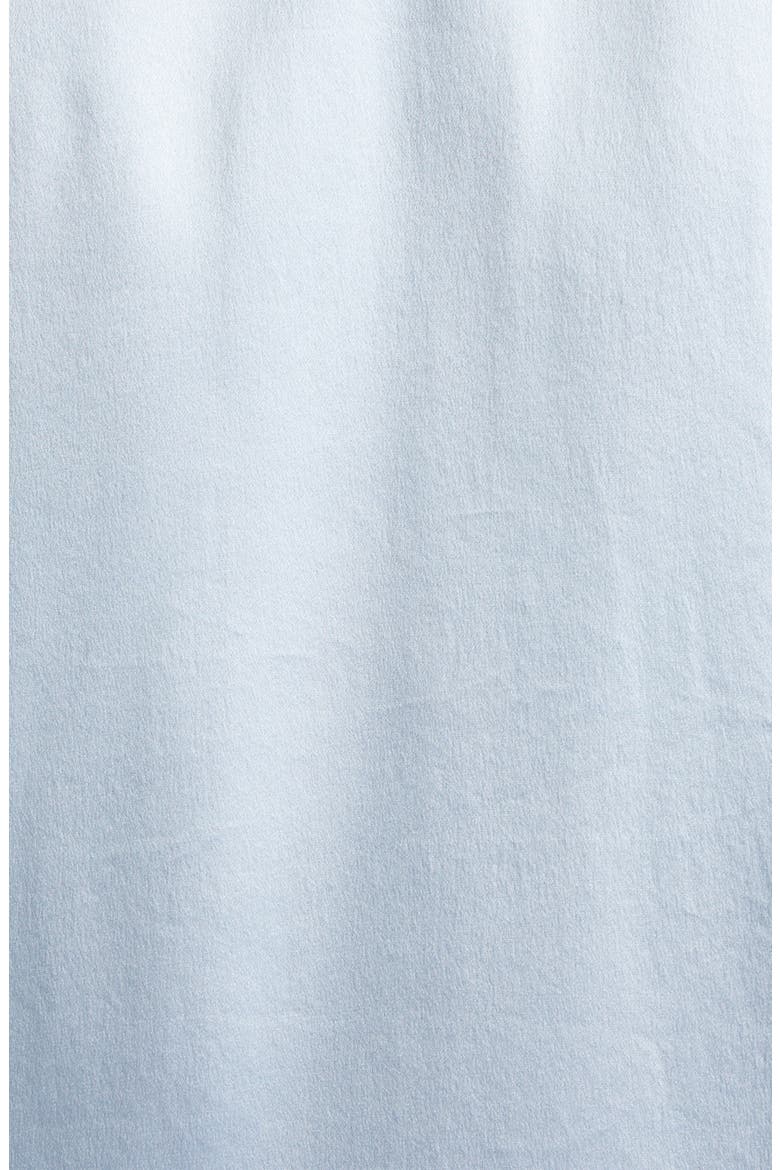 Slim Fit Silk Button-Up Shirt, Alternate, color, BLUEBELL