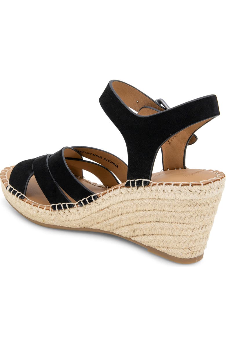 Gentle Souls Caspian Wedge Sandal, Alternate, color, Black Nubuck