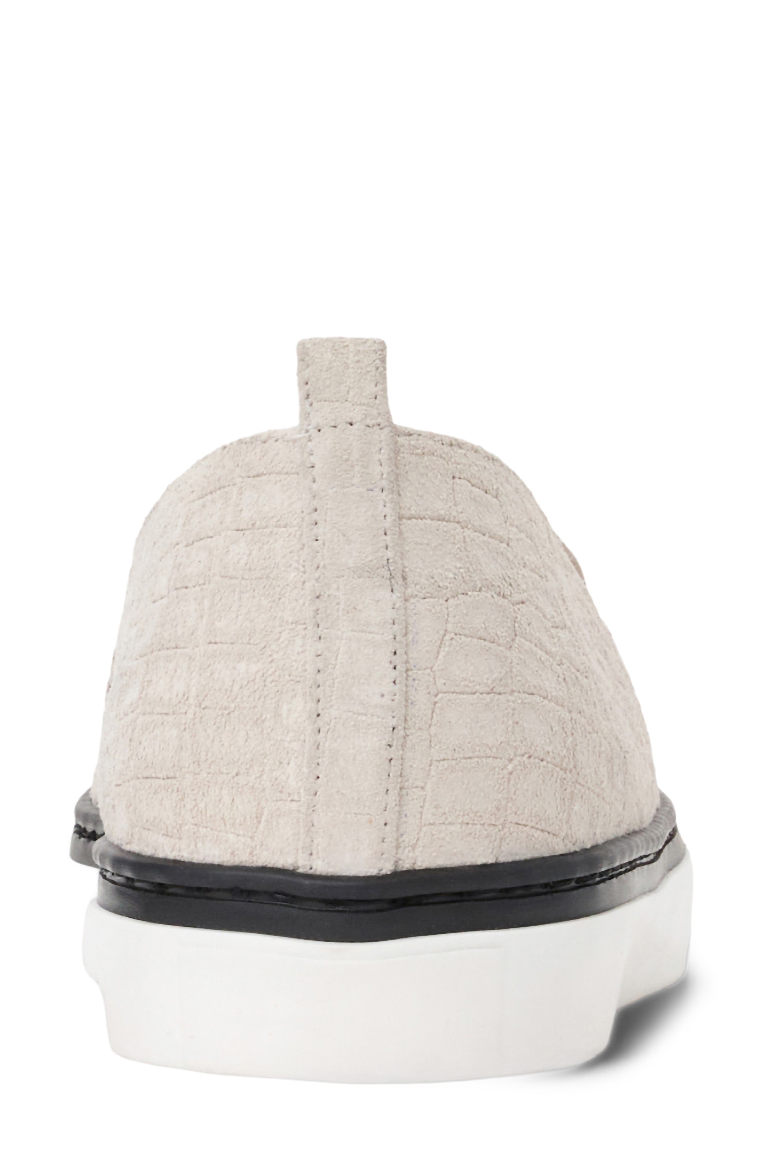 Bruno Magli Clara Loafer, Alternate, color, Stone Suede/ Croc