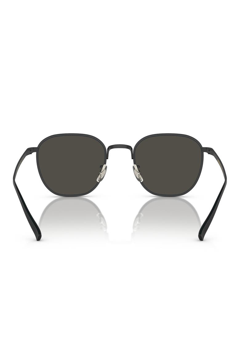 49mm Rynn Square Sunglasses, Alternate, color, MATTE BLACK / GREY GOLDTONE