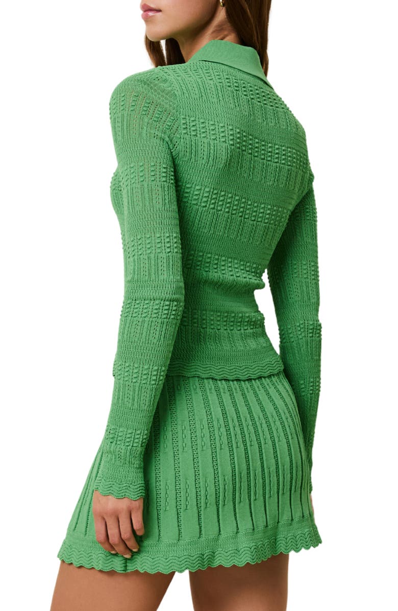 Solid & Striped The Debra Knit Sweater, Alternate, color, Turtle Green