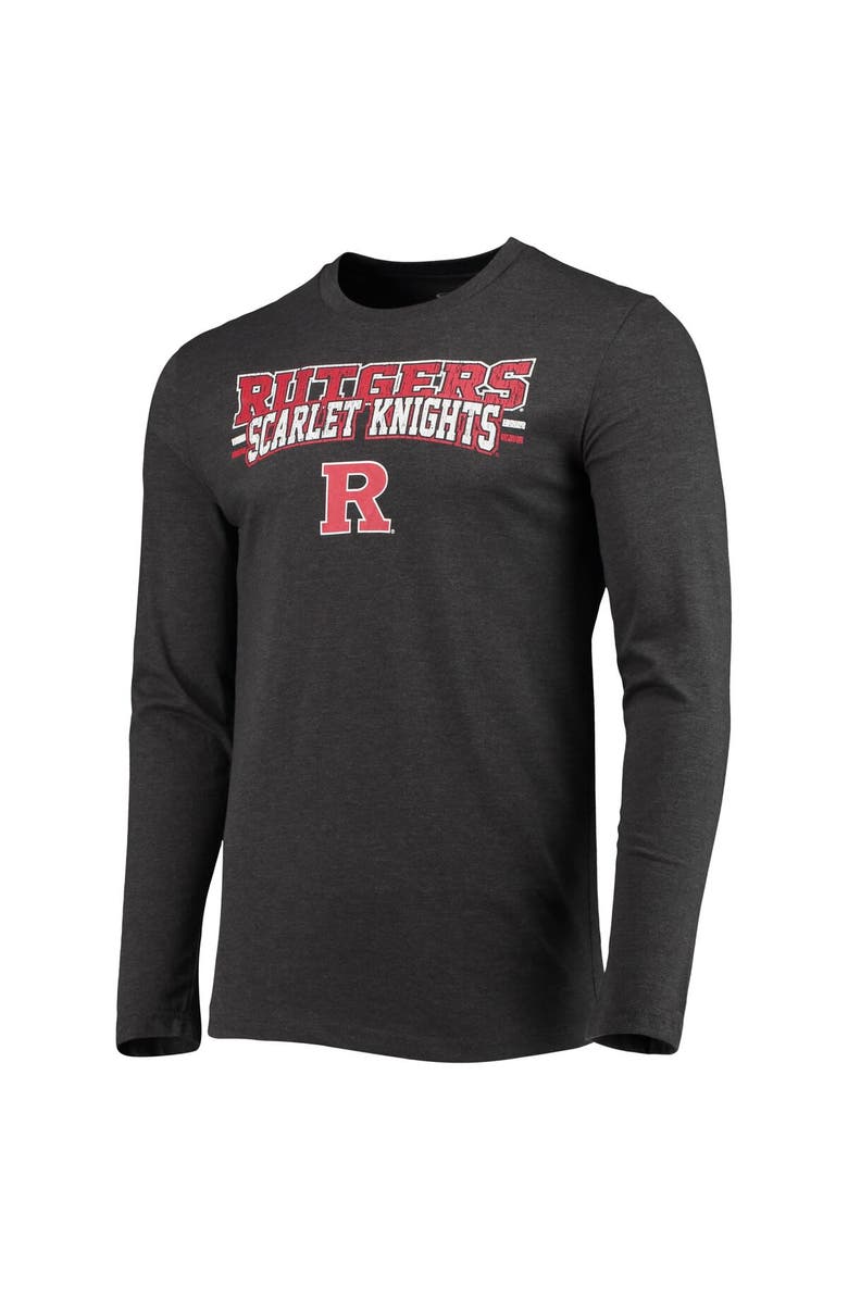 CONCEPTS SPORT Men's Concepts Sport Scarlet/Heathered Charcoal Rutgers Scarlet Knights Meter Long Sleeve T-Shirt & Pants Sleep Set, Alternate, color, 